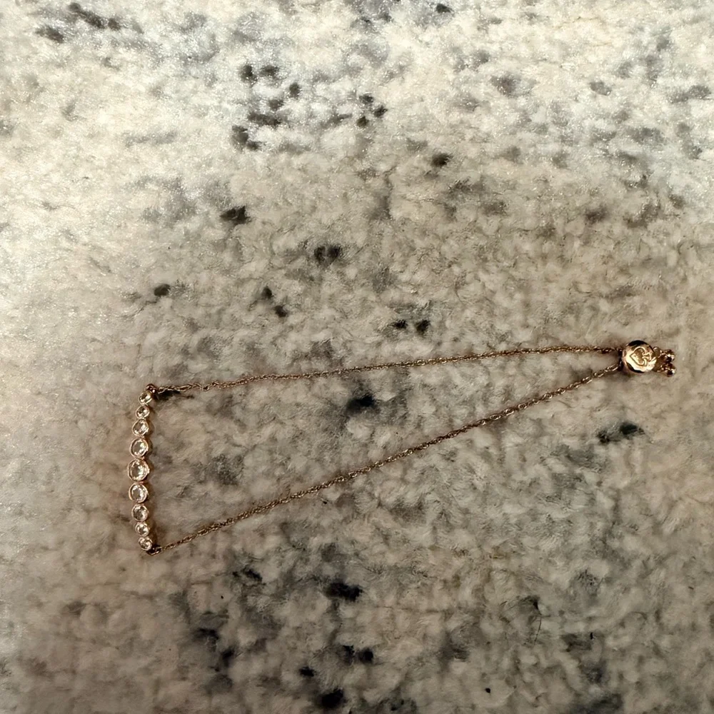 Kate Spade Rose Gold Bracelet with Clear Stones - Picture 4 of 4